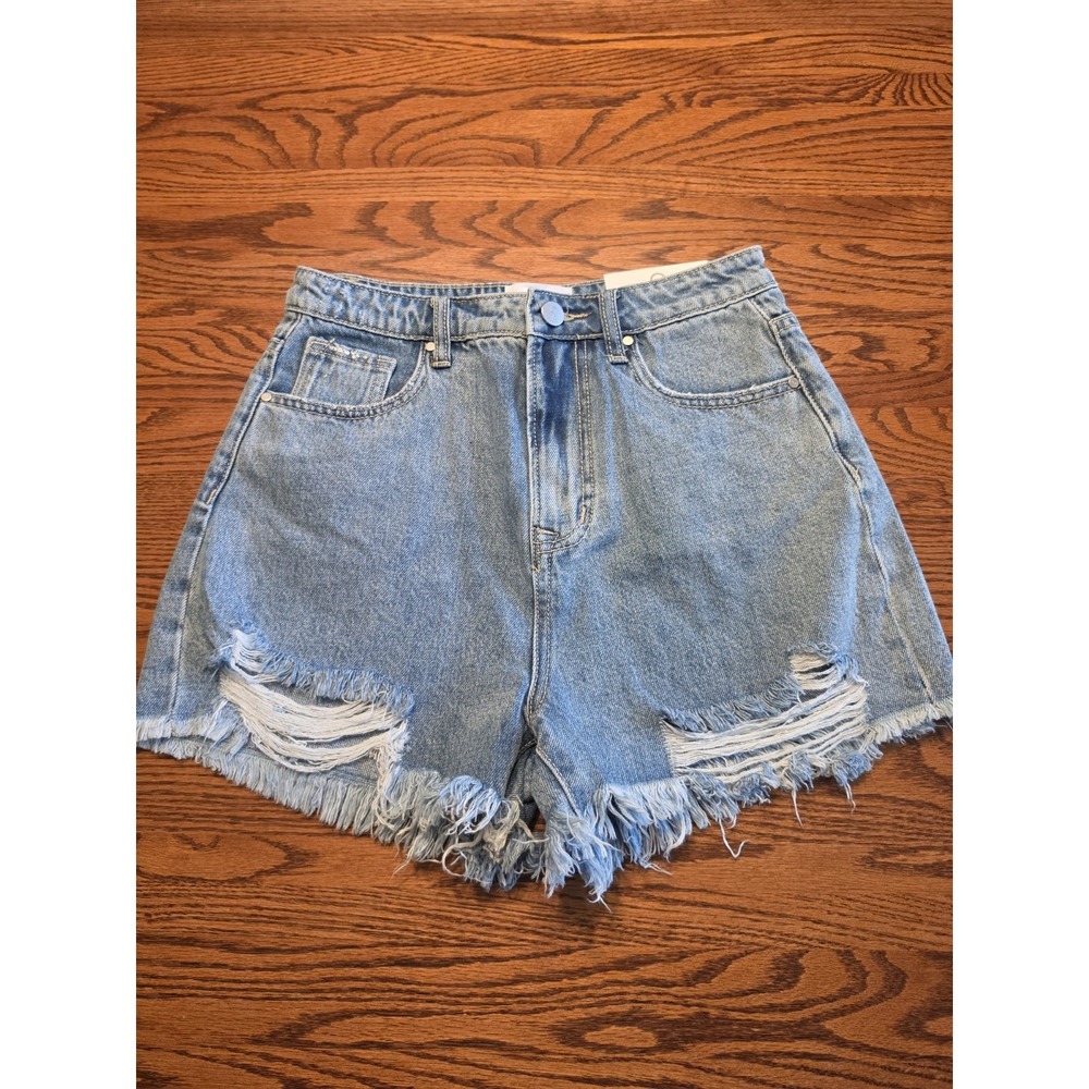 NWT Insane Gene Jean Shorts Womens Size Small Distressed Denim Cut Off High Rise